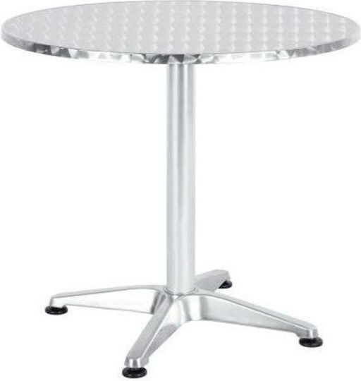 Table Cafe Io Free Standing 70x70x70cm Silver