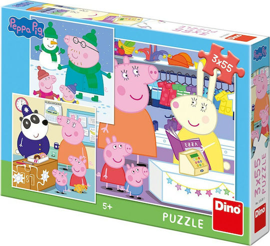 Kids Puzzle Peppa Pig Joyfull Afternoon 55pcs Dino
