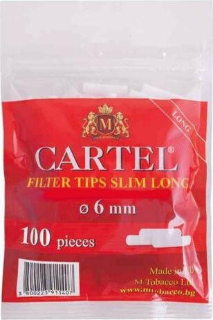 M Tobacco Filtertips Einfach 6mm 100x1Stk