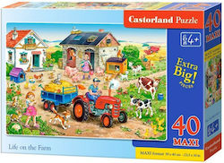 Puzzle pentru Copii Life On the Farm pentru 4++ Ani 40buc Castorland