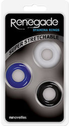 Ns Novelties Renegade Stamina Rings Set Cock Rings Cock 3buc