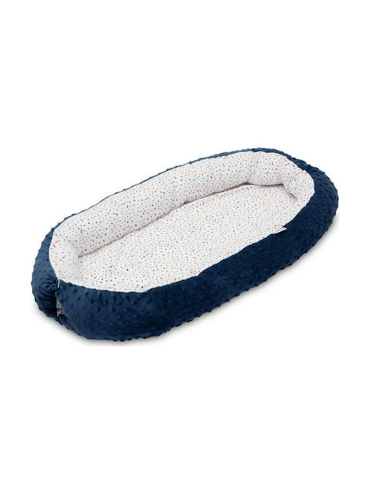 Sensillo Nest Velvet Baby Nest Blue 70x50cm