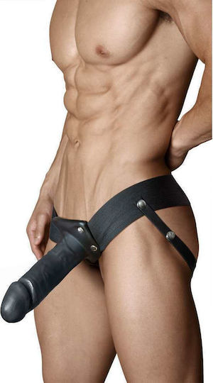 Blush Dr. Skin 7 Inch Hollow Strap On Harness with Dildo 17cm in Black Color