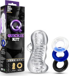 Blush Quickie Kit Jerk Off Set Rings Cock Transparent 3pcs BL-50139