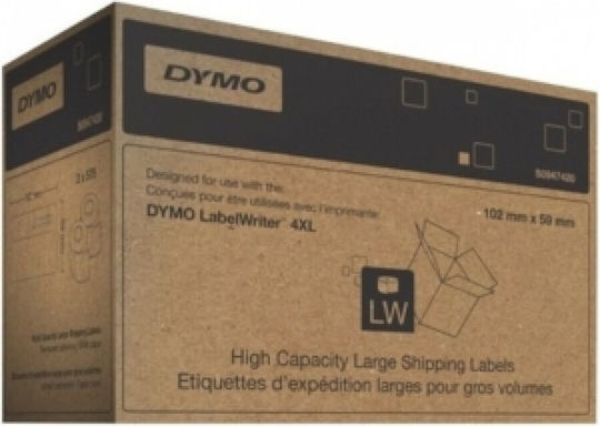 Dymo 575 Autocolante Autoadezive pe Rolă pentru Imprimantă de Etichete 102x58mm 2buc