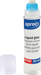 Spree Flüssigkleber Liquid Glue Durchsichtige Flasche für Papier 2Stück 50ml