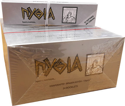 Pythia King Size Slim Foițe de Țigări Rulate Slim King Size cu Hârtie de țigări 32 foi 24buc