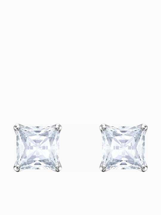 Swarovski Attract Square Σκουλαρίκια Καρφωτά Επιχρυσωμένα με Πέτρες