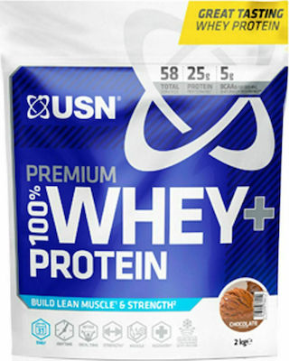 USN 100% Whey Premium Πρωτεΐνη Ορού Γάλακτος με Γεύση Σοκολάτα 2kg