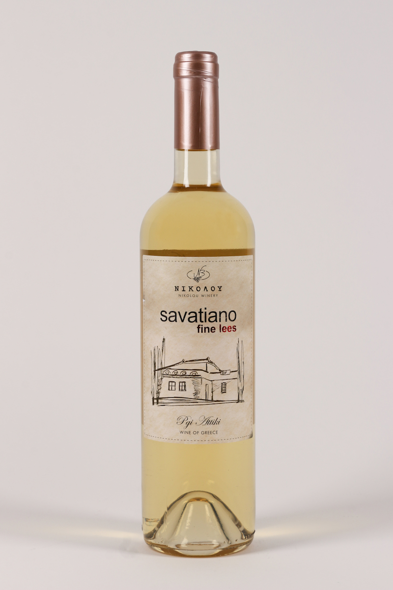 Οινοποιείο Νικολού Κρασί Fine Lees Σαββατιανό Λευκό Ξηρό 750ml Skroutz.gr