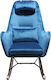 Leonard Πολυθρόνα Γαλάζια 68x107x105cm