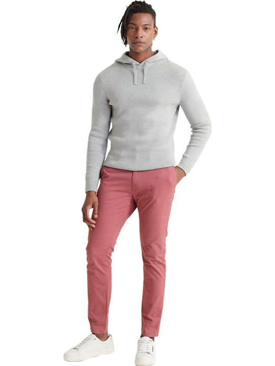 Trousers Chino Elastic in Slim Fit Pink