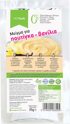 NoCarb Organic Product Mix for Pudding Sugar Free with Flavor Vanilla Poutíga Gluten Free 35gr