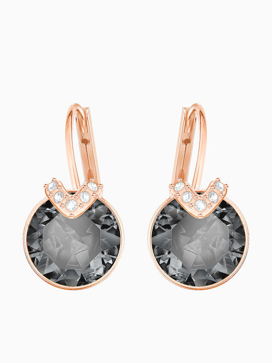 Swarovski Bella V Earrings Gold Plated with Stones