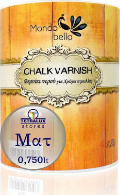 Mondobello Chalk Varnish Βερνίκι για Χρώμα Κιμωλίας Mat Clear Διάφανο 750ml