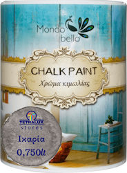 Mondobello Chalk Paint Χρώμα Κιμωλίας Ικαρία/Γκρι 750ml