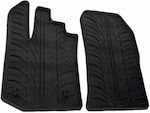 Lampa Front Mats 2pcs from Rubber for Dacia Dokker Black