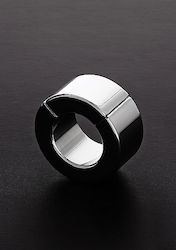 Triune Ball Stretcher Ring Testicle Silver