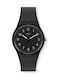 Swatch Lico-Gum Watch with Black Rubber Strap