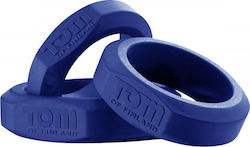 Tom of Finland 3 Piece Silicone Cock Ring Set Set Cock Rings Schwanz Blau 3Stück Tom of Finland 3 Piece Silicone Cock Ring Set Set Cock Rings Schwanz Blau 3Stück