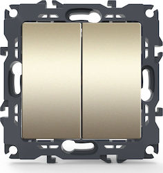 Aca Prime Recessed Electrical Wall Switch Two-W...