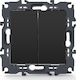 Aca Prime Recessed Double Wall Switch Without F...