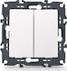 Aca Prime Recessed Electrical Wall Switch Two-W...
