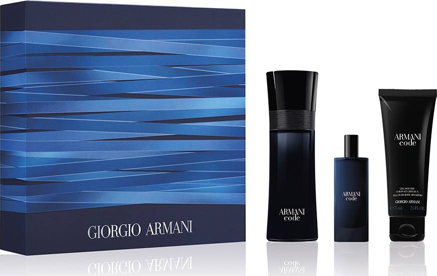 Armani Armani Code Homme Eau de Toilette 75ml, Eau de Toilette 15ml & All Over Body