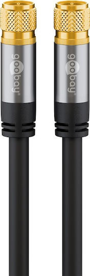 Goobay Καλώδιο Δορυφορικής F-Connector männlich - F-Steckverbinder männlich 1m (70661)