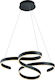 Trio Lighting Francis Pendant Light LED with Warm White Light Black