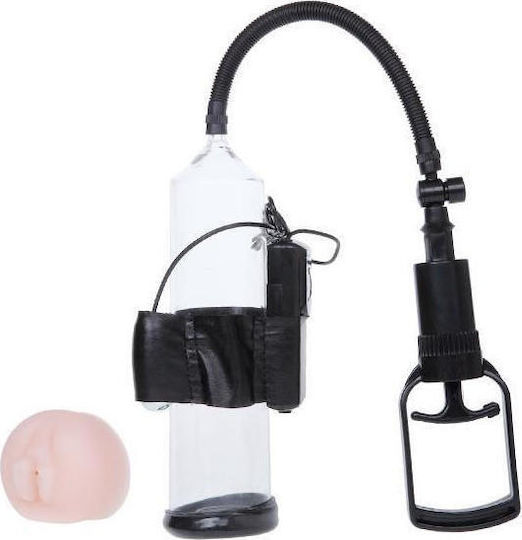 Baile Penis Suction Pump Western Cowboy Penis Pump with Vibration Black