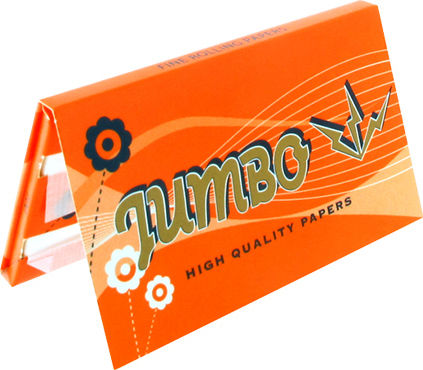 Jumbo Fine Double Portocaliu Foițe de Țigări Rulate Dublu 100 foi 1buc