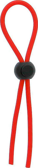 Dream Toys Stretchy Thin Lasso Cock Ring Red