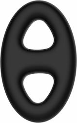 Crazy Bull Super Soft Double Silicone Cock Ring Schwanz Silikon Schwarz