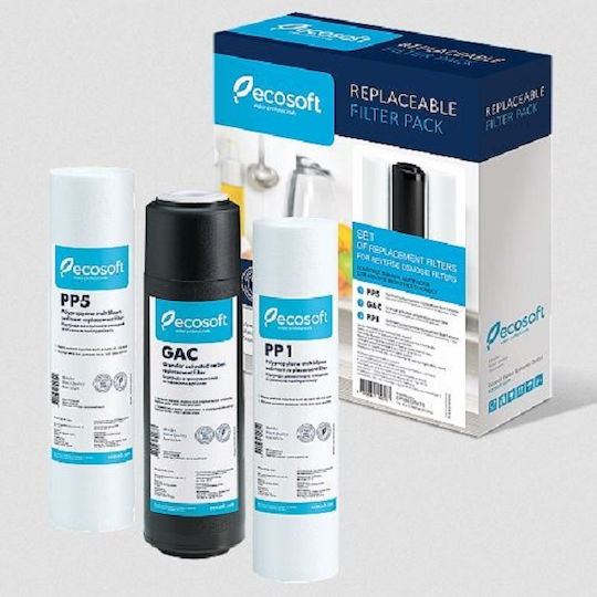 Ecosoft Filtru de Apă de Înlocuire Osmoză inversă din Cărbune Activ 10" 3buc