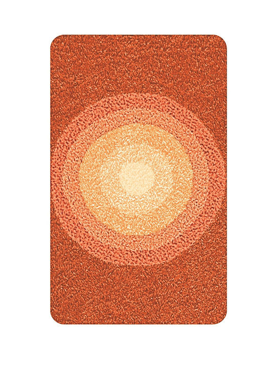 Meusch Badematte Synthetisch,Polyester/Cotton/Leather Rechteckig Brilliance Orange 60x100cm