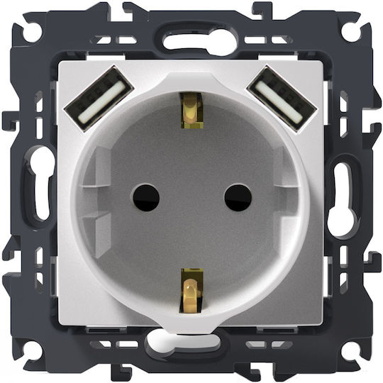 Aca Prime Single Power Safety Socket White