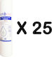 Fit Aqua Water Filter Replacement Central Water Filtration System made of Polypropylene 10" PP 10" 1 μm 25pcs