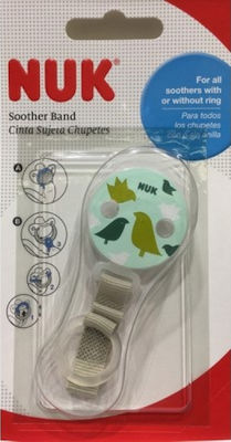 Nuk Ribbon Pacifier Soother Band Birds made of Fabric Birds Green 10.750.105