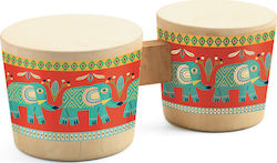 Djeco Wooden Drums Bongo for 3+ Years