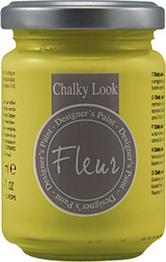 Fleur Chalky Look Chalk Paint F40 Primary Yellow 130ml 12004