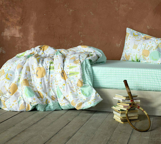 Nima Single Kids Quilt Double Sided Woodland 160x240cm 24752
