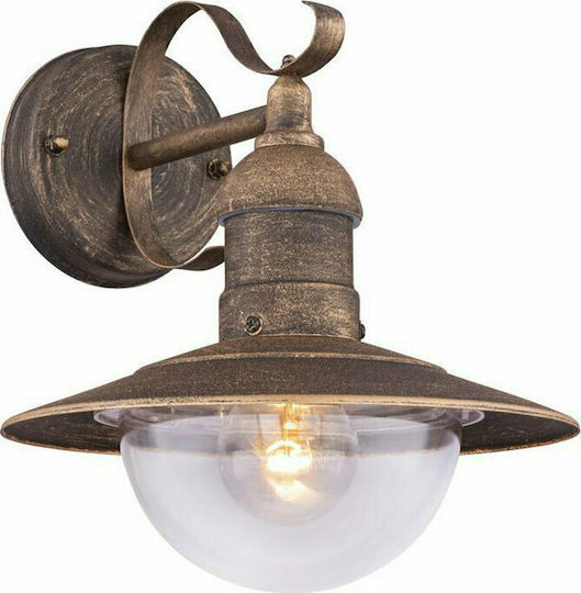 Globo Lighting Linda Wall-Mounted Outdoor Lighting with Shade Bronze