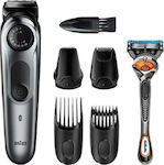 Braun Beard Trimmer 7 Set Rechargeable Hair Clipper Silver BT7220