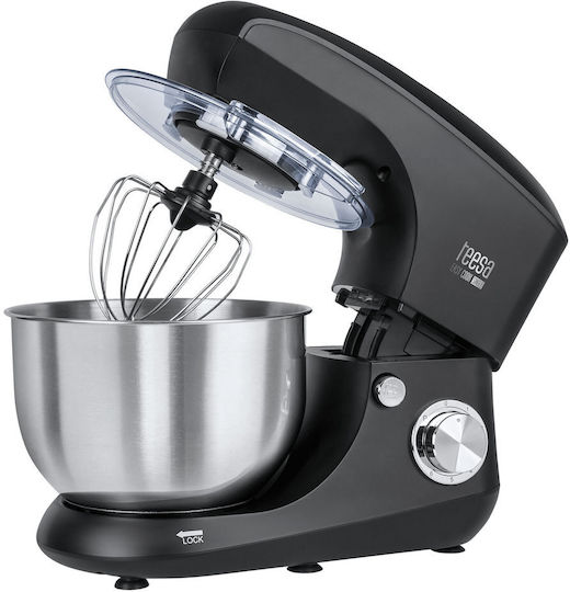 Teesa Küchenmaschine 1400W mit Rostfreiem Schüssel 5,5lt Schwarze