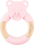 Nibbling Bear Teething Ring made of Silicone for 3 m+ 1pcs BR74239