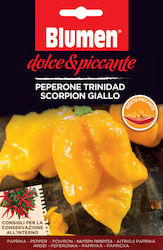 Blumen Σπόροι Πιπεριάς Trinidad Scorpion Giallo Κίτρινη