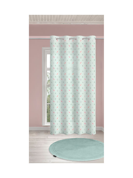Saint Clair Kinder Vorhang Rosie mit Haken Mint V2 1752030120006 160x240cm