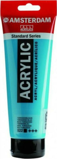 Royal Talens Amsterdam All Acrylics Standard Acrylic Paint Set Turquoise Blue 522 120ml 1pcs