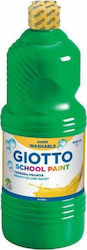 Giotto School Paint Tempera Colour Paint Bottle 1000ml Green